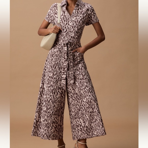 Maeve Pants - Maeve Stylish Leopard Print Jumpsuit